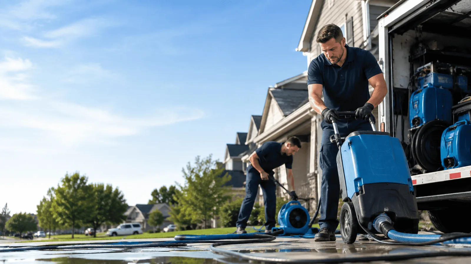 Dehumidification being performed in Santa Clarita, CA